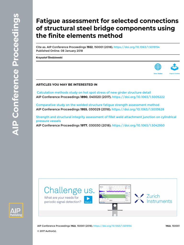 1.5019154 | PDF | Fatigue (Material) | Finite Element Method