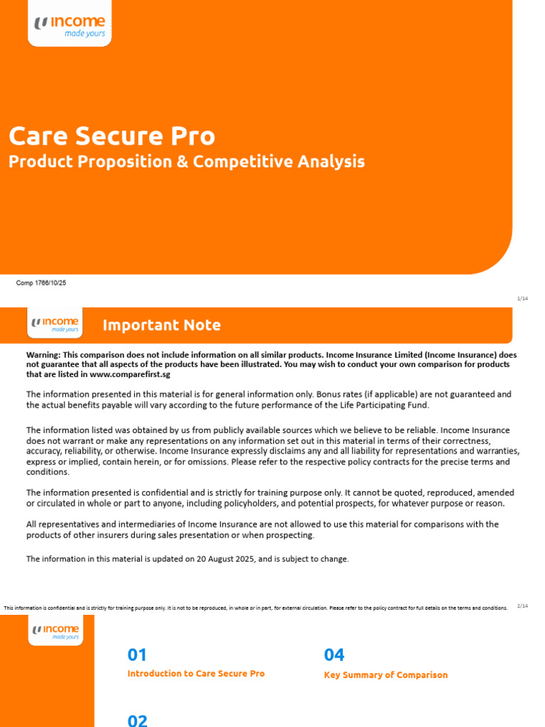 Care Secure Pro: Disability Insurance Overview | PDF | Insurance ...