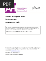 National 5 Music Performance Guide | PDF | Tempo | Accuracy And Precision