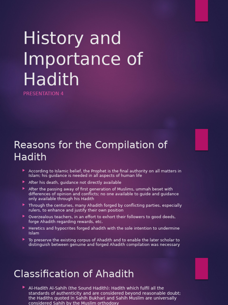 Hadith 4 | PDF | Hadith | Islamic Ethics