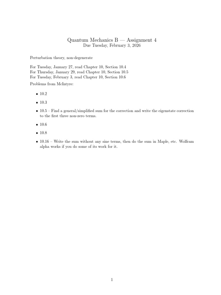 QMB Assignment 4 | PDF