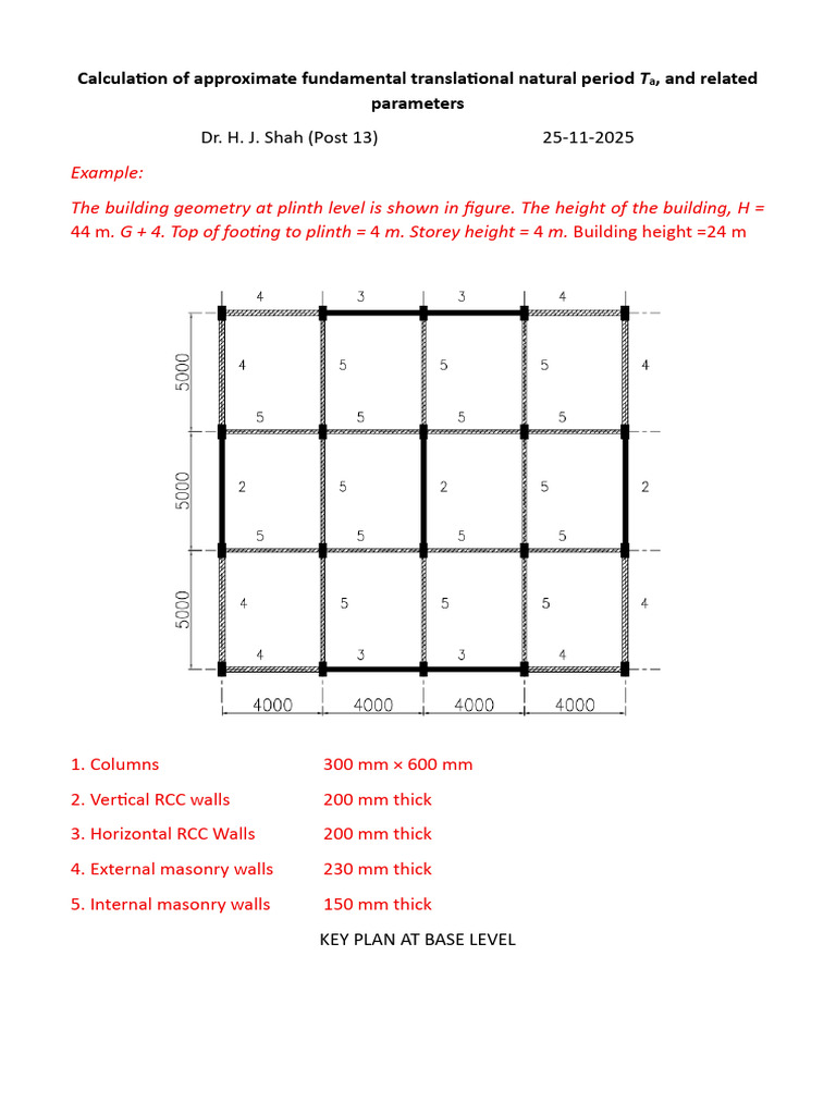 Time Period, Etc., As Per 1893-2025-3 | PDF | Civil Engineering ...