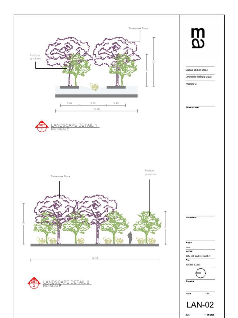 Landscape Detail Plans and Annotations | PDF