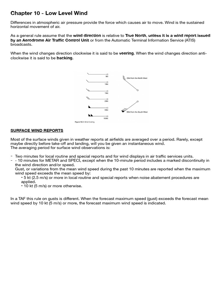 Understanding Low Level Wind Dynamics | PDF | Wound | Force