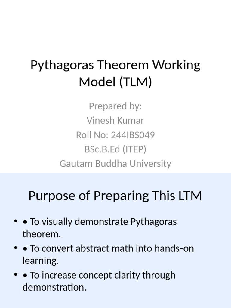 Pythagoras TLM Enhanced Presentation | PDF