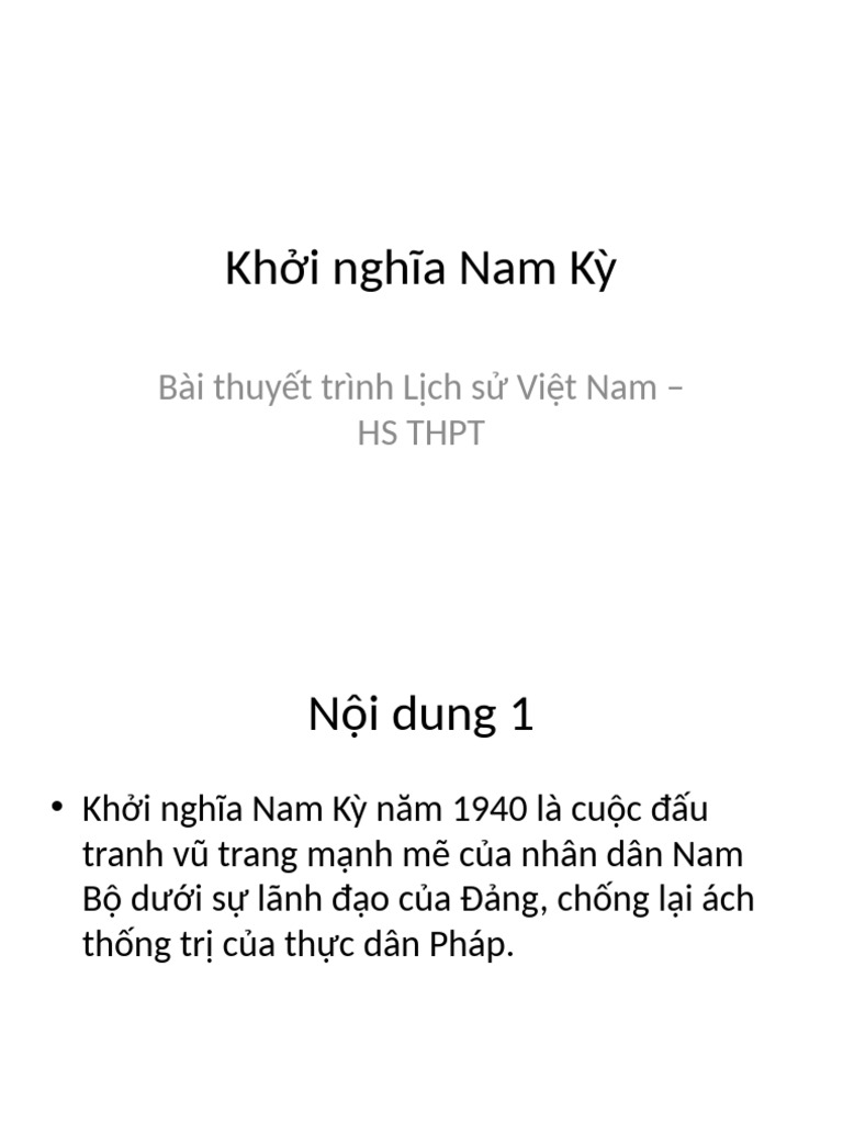 Nam Ky | PDF