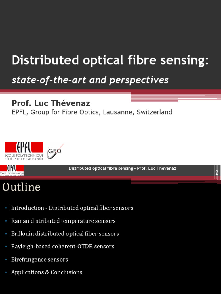 Distributed Fibre Sensors - State-Of-The-Art and Perspectives | PDF ...