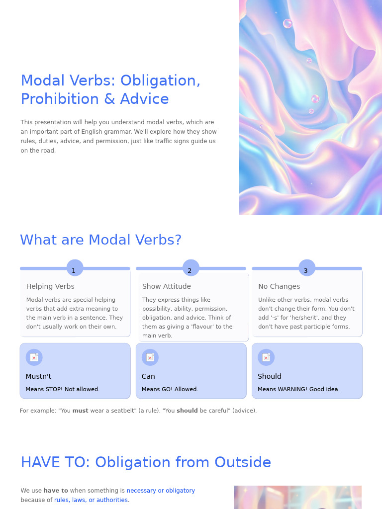 Understanding Modal Verbs in English | PDF | Verb | Linguistics
