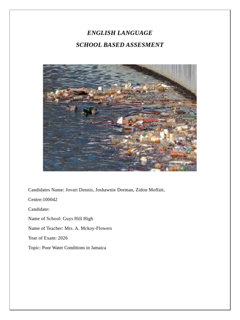 English SBA 10 Arts Grp 1 | PDF
