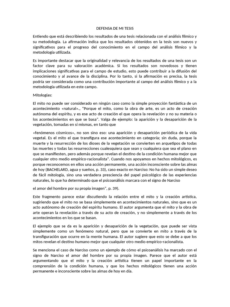 Análisis Fílmico y Mitología en Tesis | PDF | Semiótica | Jacques Lacan