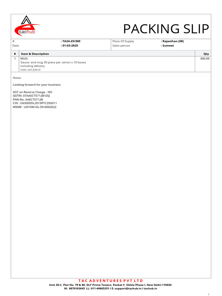 PACKINGSLIP_TA24-25300 | PDF