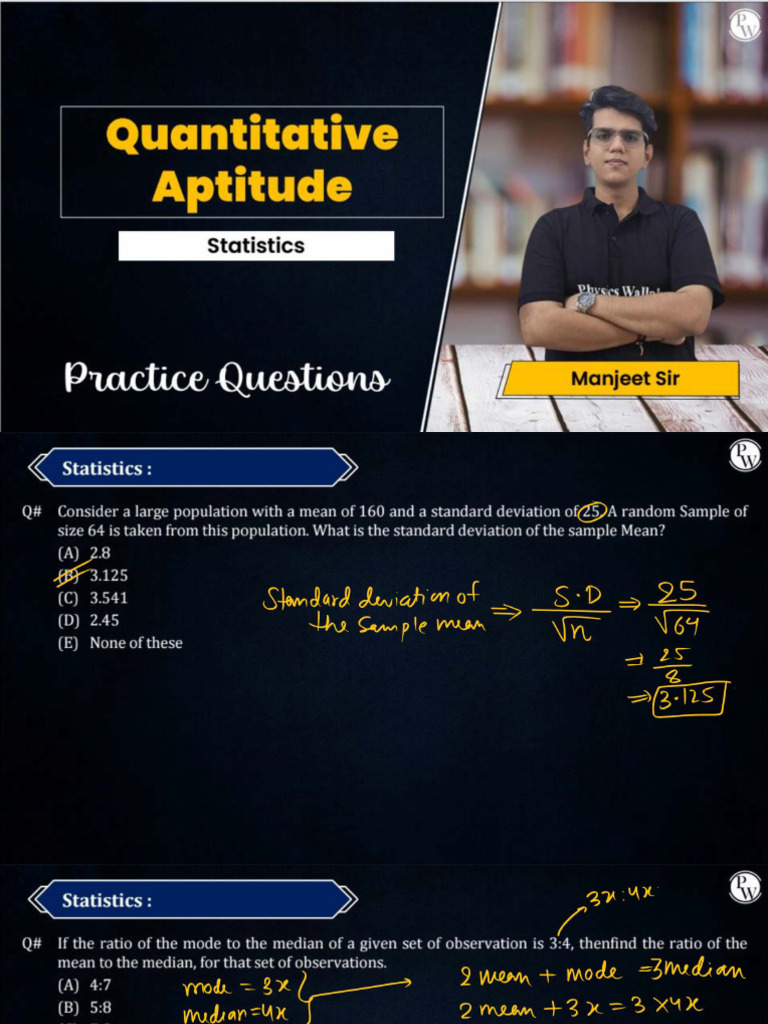 Quantitative Aptitude 12 Class Notes | PDF