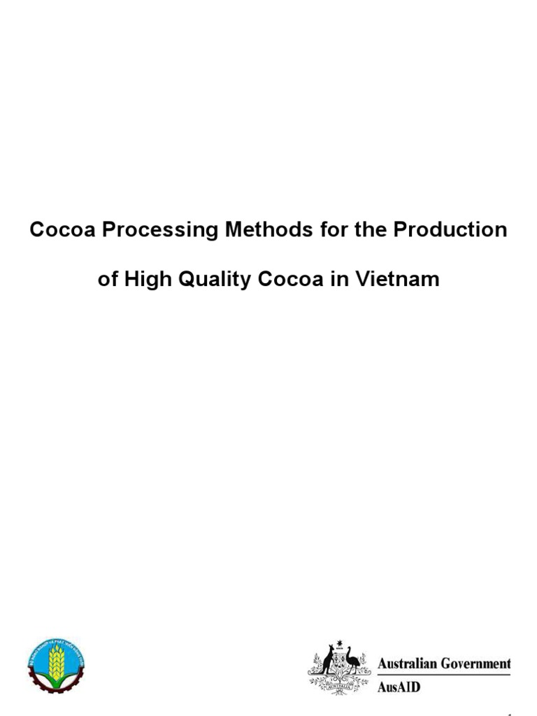 Cocoa Fermentation Manual | PDF | Cocoa Bean | Bean