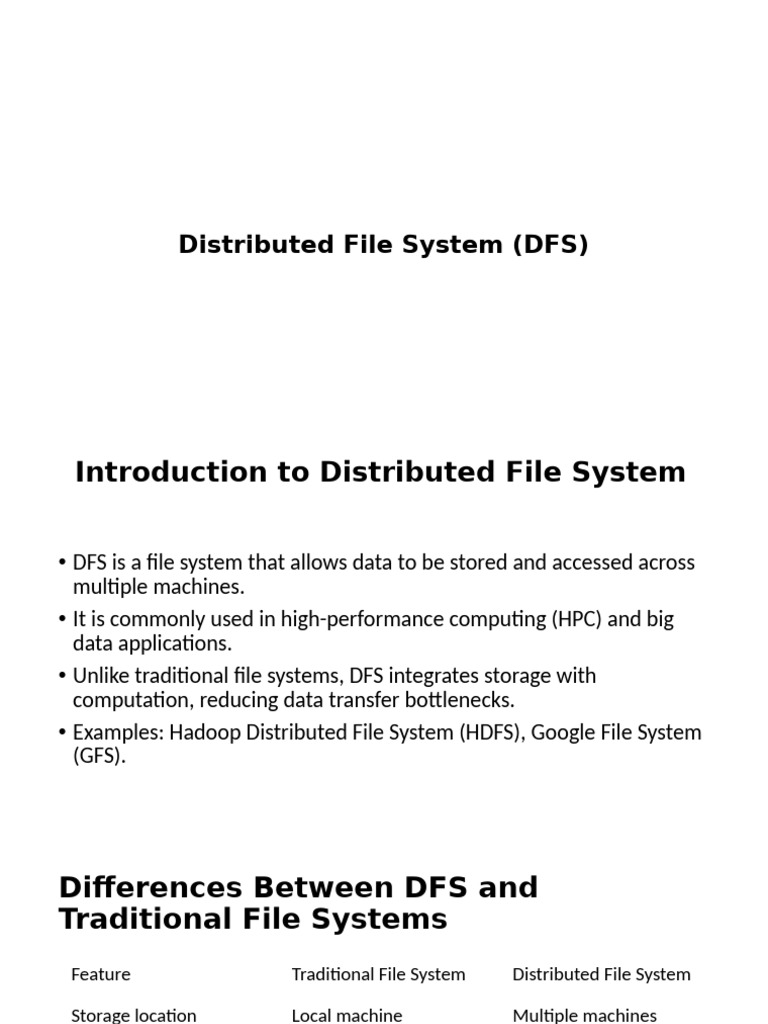 Understanding Distributed File Systems | PDF