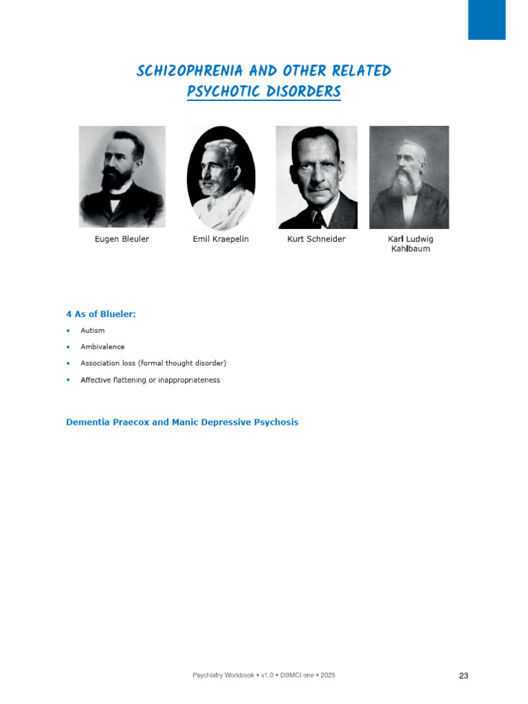 Chapter3 Schizophrenia and Other Related Psychotic Disorders | PDF ...
