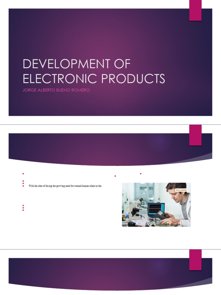 SENA Electronic Products Development Program | PDF