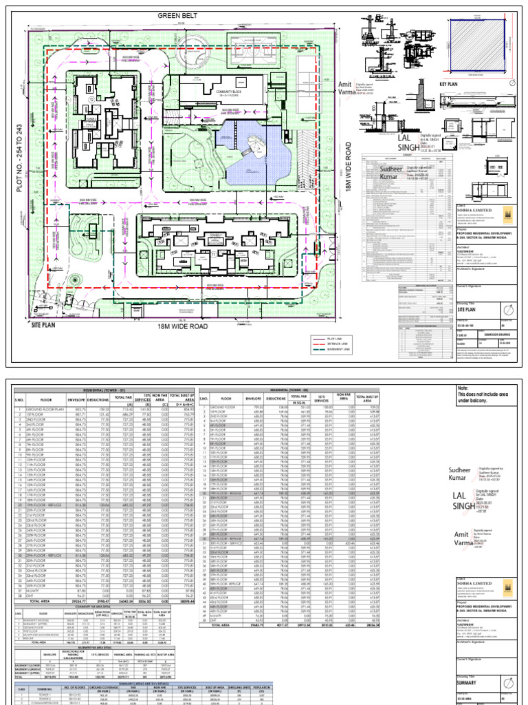 Detailed Site Plan for Residential Development | PDF | Architectural ...