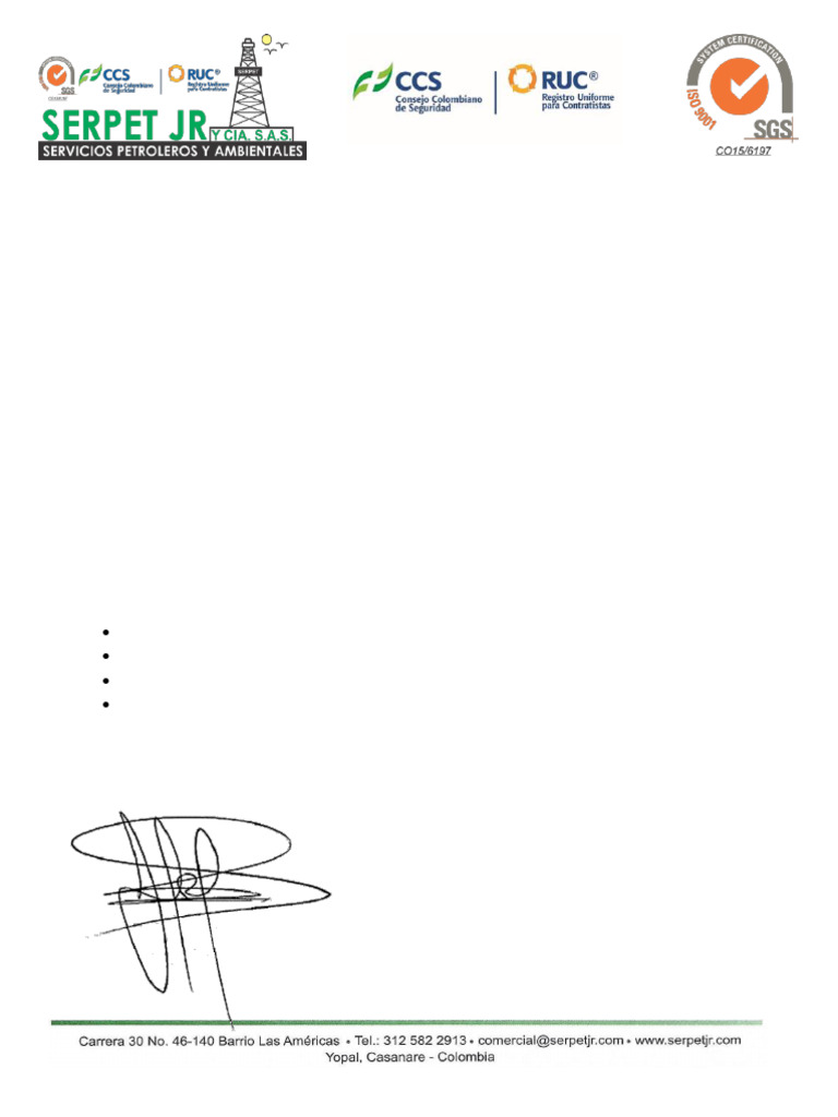 Oferta Económica de Serpet JR a Parex | PDF
