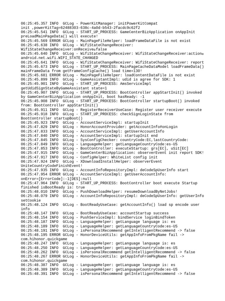 GameCenter Startup Process Log Analysis | PDF | Information Technology ...