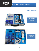 Shockwave Machine User Manual SW14/SW15 | PDF | Bone | Medical Specialties