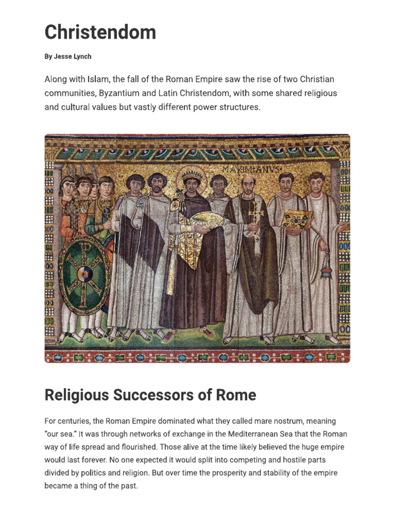 Christendom | PDF