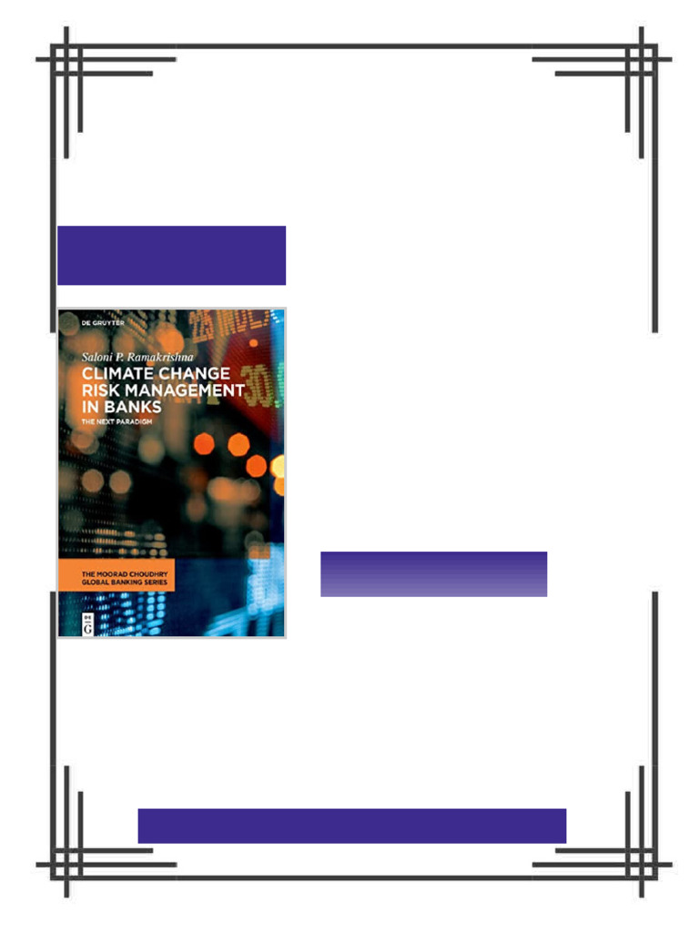 Climate Change Risk Management in Banks: The next paradigm (Issn) 1st ...