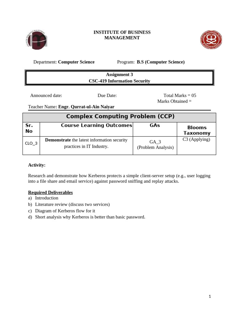 Is Assignment # 3 (CCP) | PDF