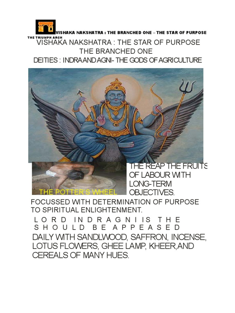 Vishaka Nakshatra: The Star of Purpose | PDF | Religion And Belief