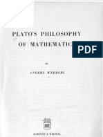 Plato's Philosophy of Mathematics - Anders Wedberg