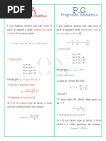Resumo de Fórmulas de PA e PG | PDF | Sequência | Matemática elementar