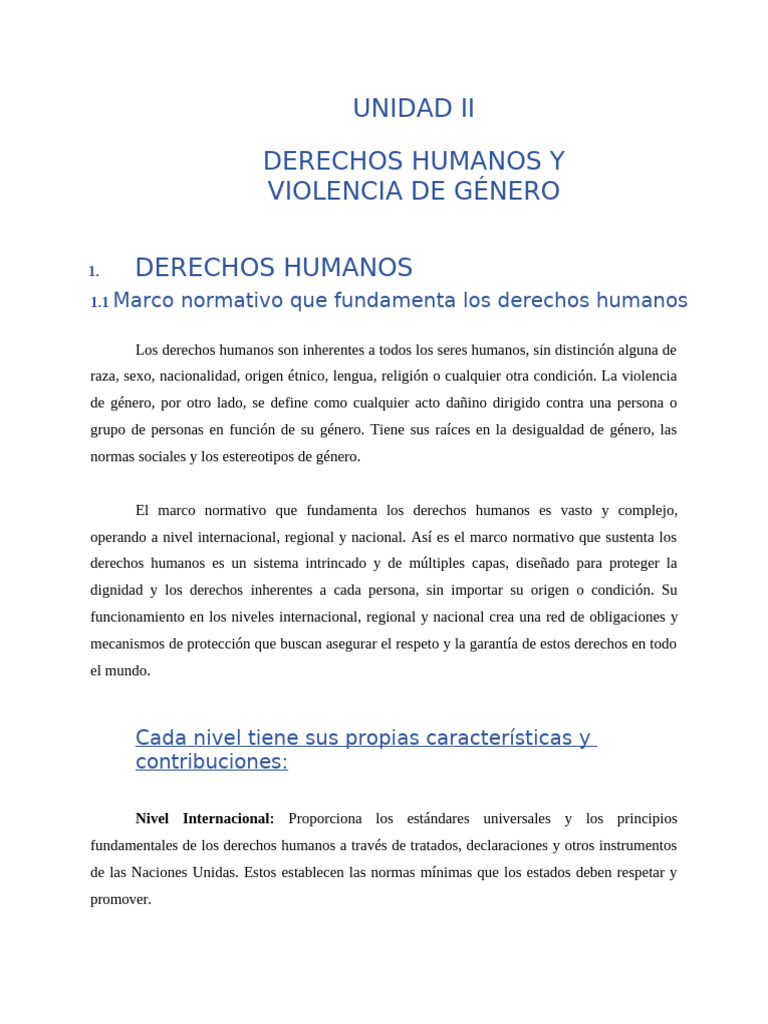 Derechos Humanos y Violencia de Género | PDF | Derechos humanos ...