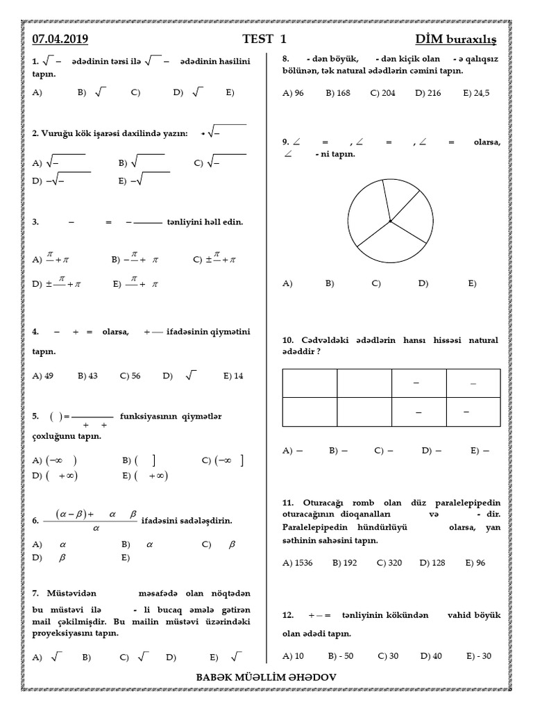 Test 1 | PDF