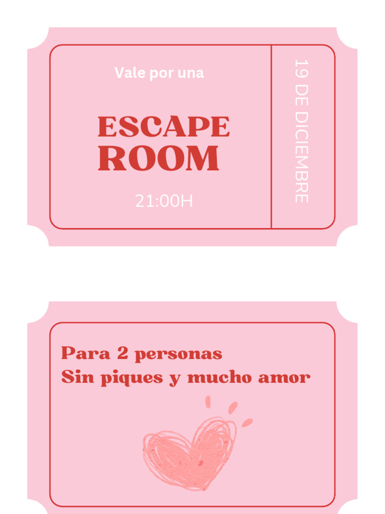 Vale Regalo San Valentín Moderno Elegante Rojo Rosa (1) | PDF