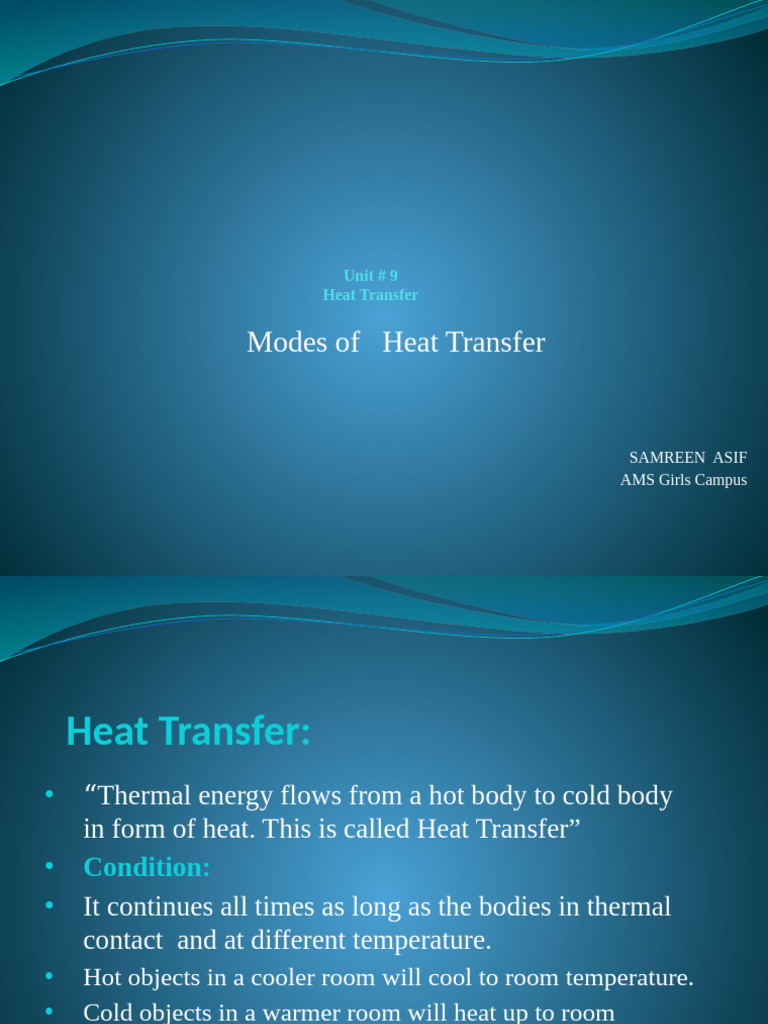 Understanding Heat Transfer Modes | PDF