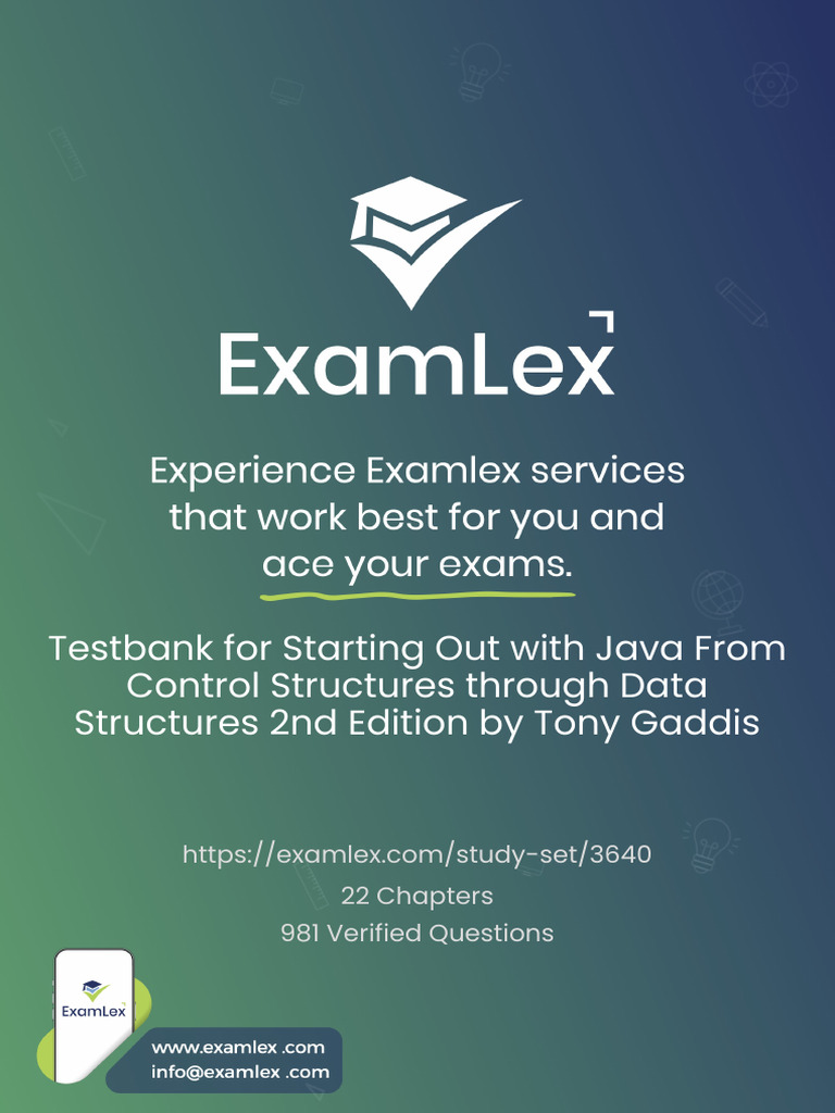 Testbank for Starting Out With Java From Control Structures Through ...