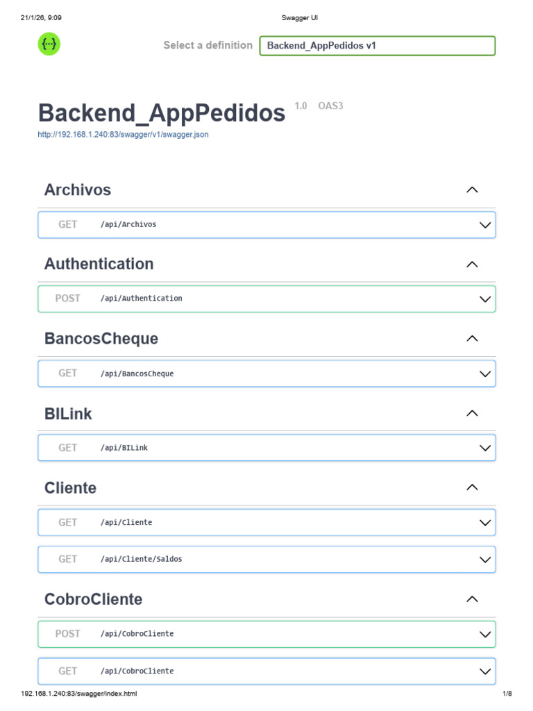 API de Backend para Gestión de Pedidos | PDF
