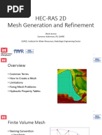 Refinement Regions in HEC-RAS 2D Mesh | PDF | Area | Elevation