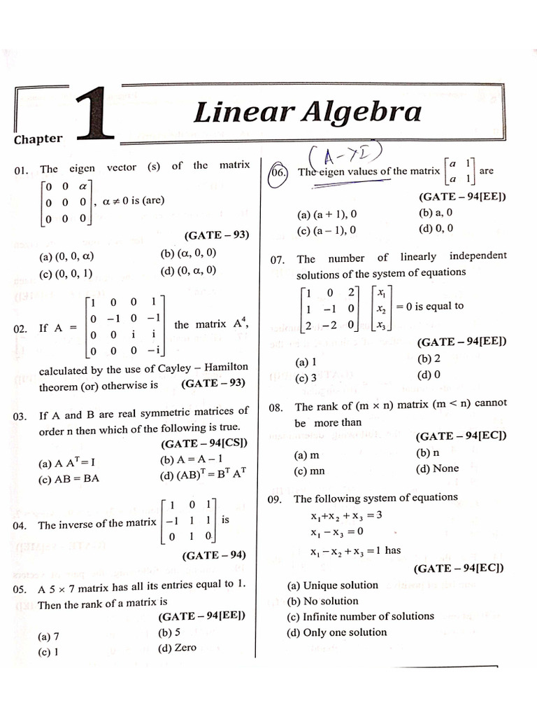 Linear Algebra | PDF