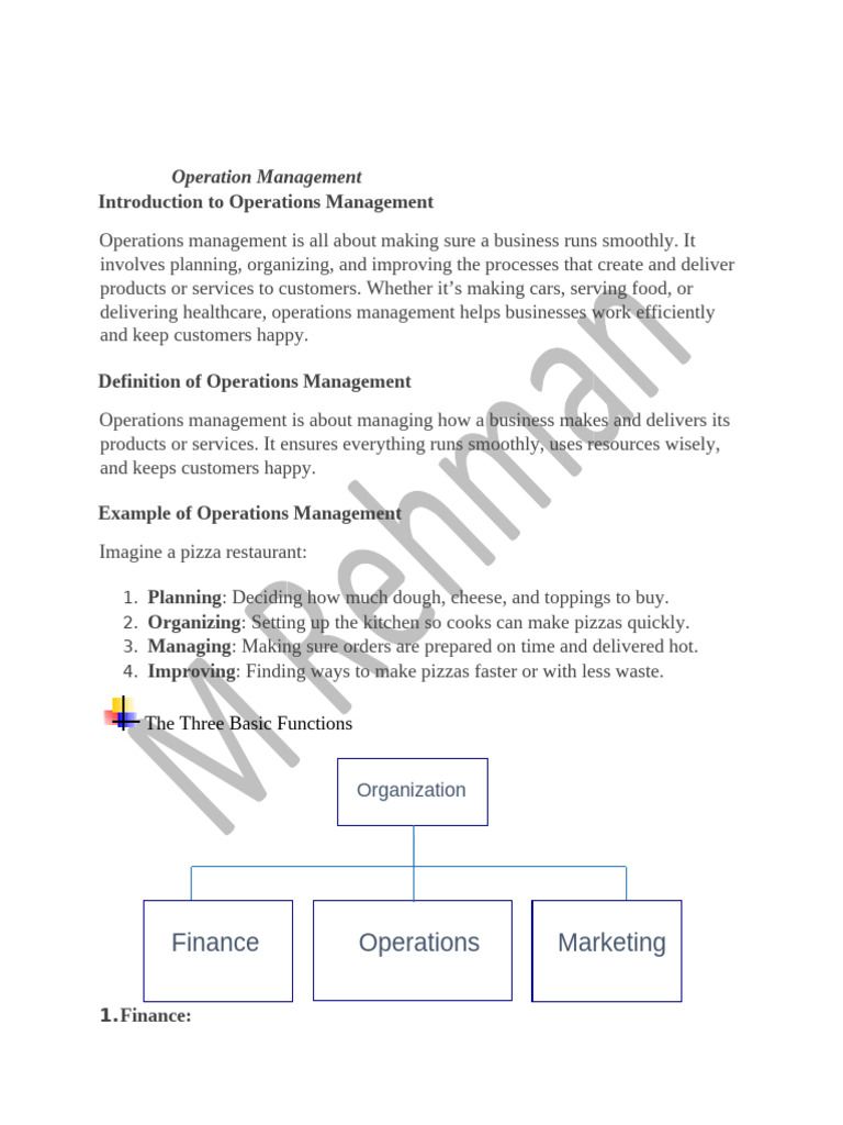 Operations Management Essentials Guide | PDF | Forecasting | Seasonality