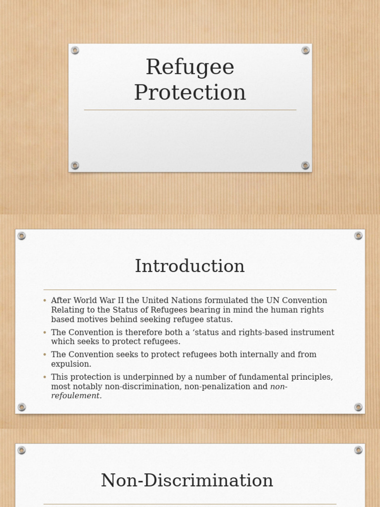Refugee Protection Principles Explained | PDF | Refugee | Right Of Asylum