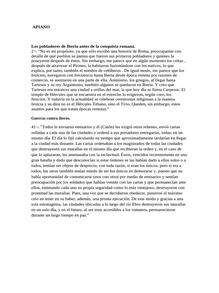 APIANO(1) | PDF | Península Ibérica | Fenicia