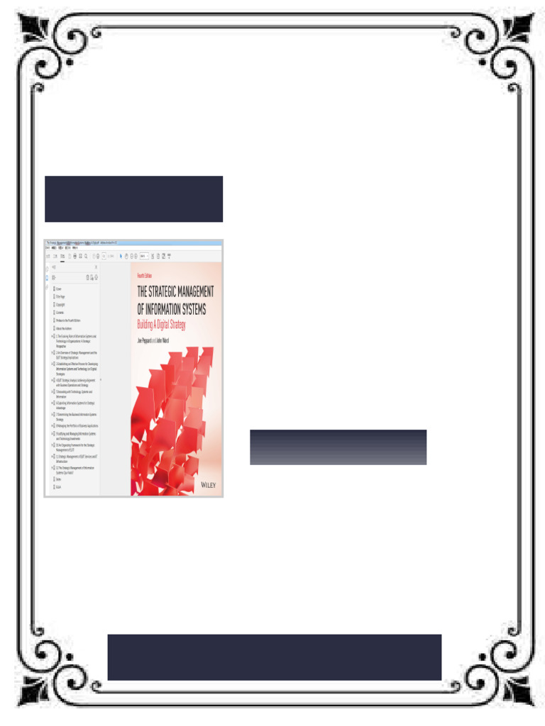 (Original PDF) The Strategic Management of Information Systems 4th ...