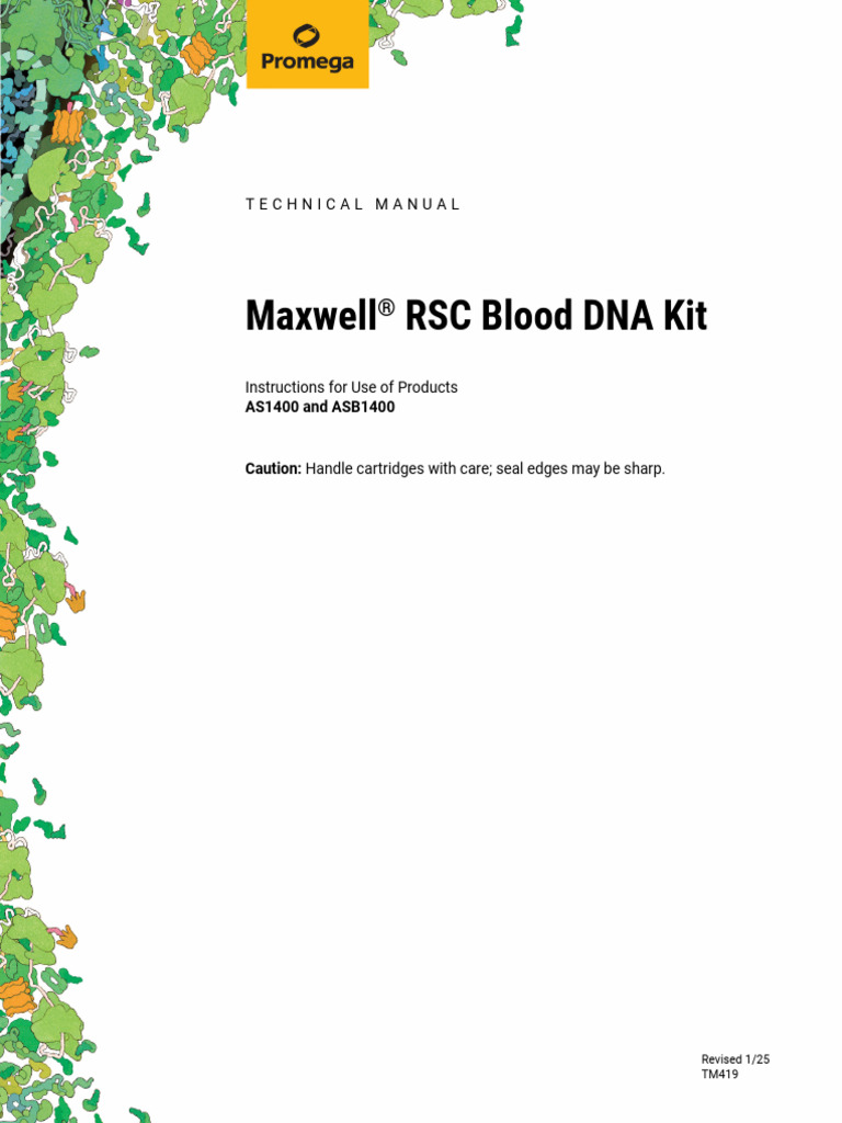 Maxwell RSC Blood DNA Kit Manual | PDF