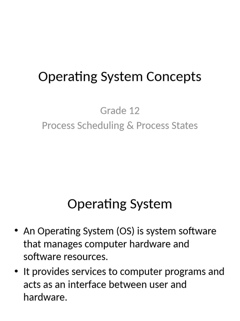 CPU Scheduling and Process States Explained | PDF
