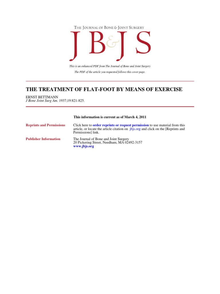 Flat Foot Exercises PDF Foot Limbs (Anatomy)