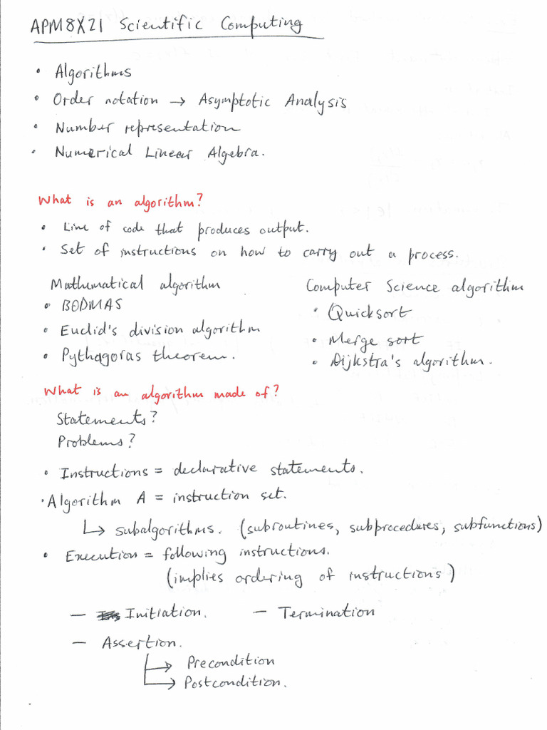2022apm8x21 Lecture 02-16 Algorithms Introduction | PDF