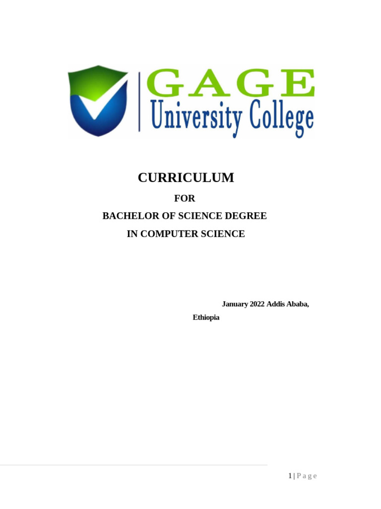 B.Sc. Computer Science Curriculum Overview | PDF | Science | Course Credit