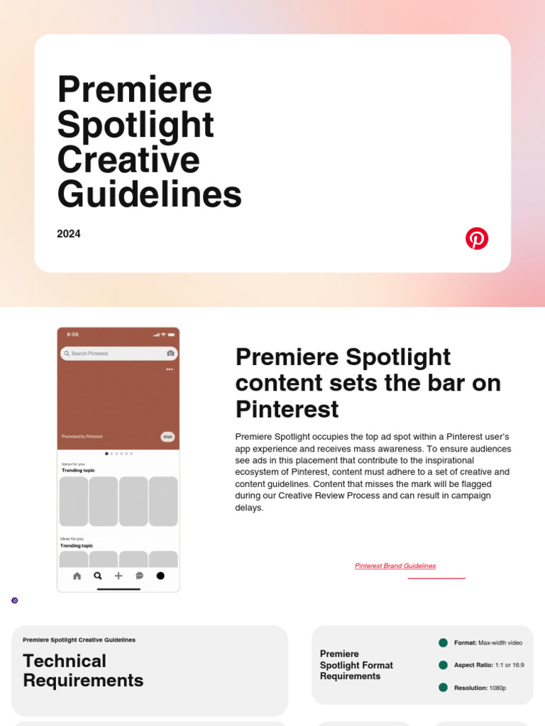 2024 Premiere Spotlight Creative Guidelines | PDF | Computing