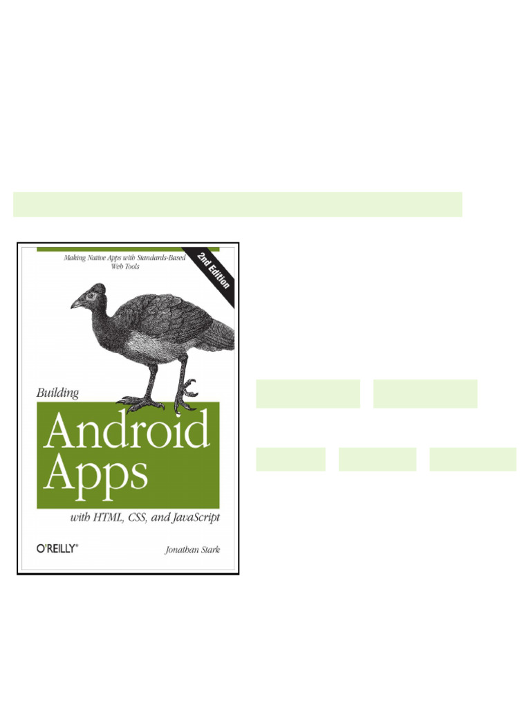 Building Android Apps With Html Css And Javascript Jonathan Stark Brian ...