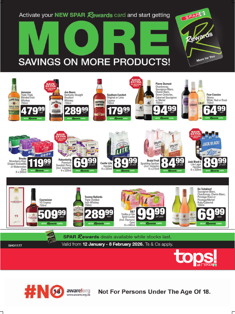 SPAR eRewards January-February Deals | PDF | Fermented Drinks